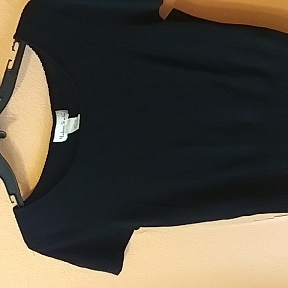 Madison Studio cap sleeve blouse with ribbed detail and  gathered waist - Picture 1 of 3